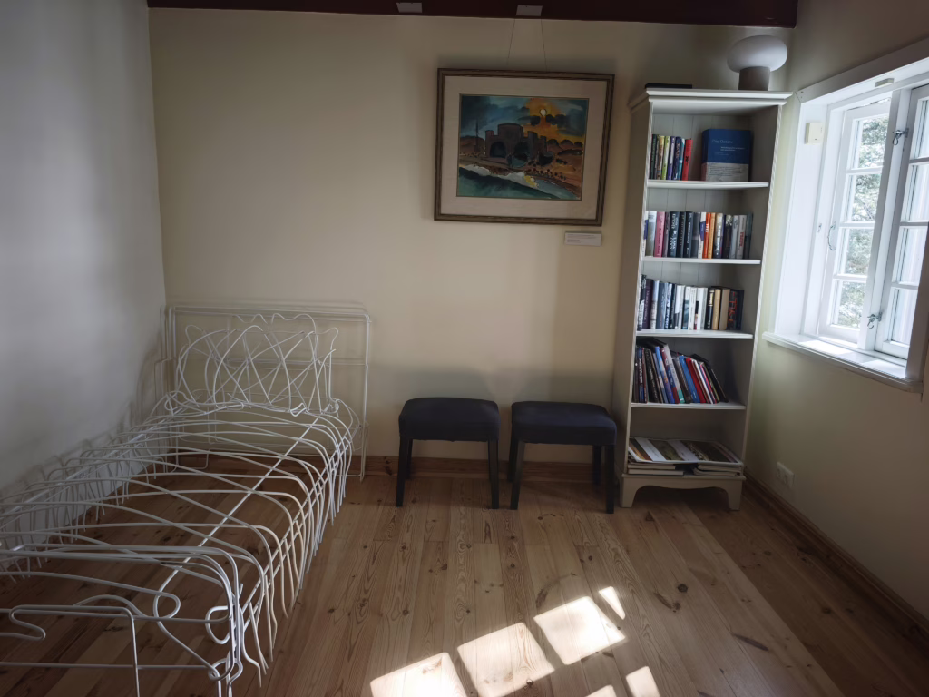 Das Schlafzimmer von Thomas Mann in seinem Haus in Nida
