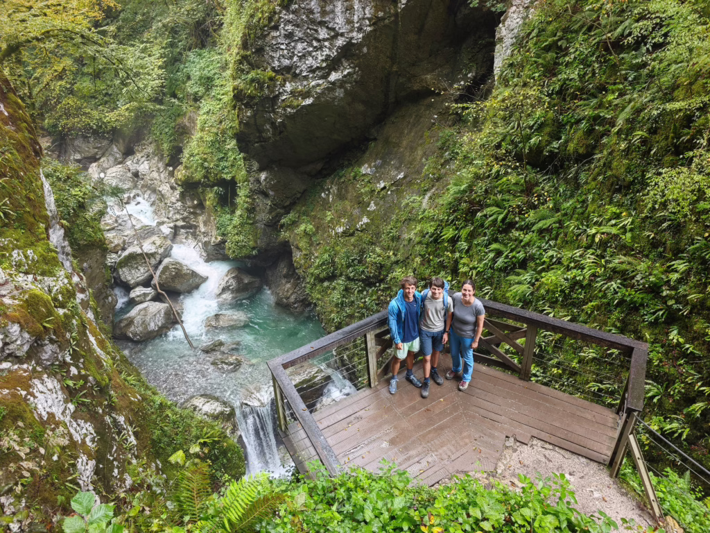 Die Zadlaščica-Klamm ist eine der Tolminer Klammen