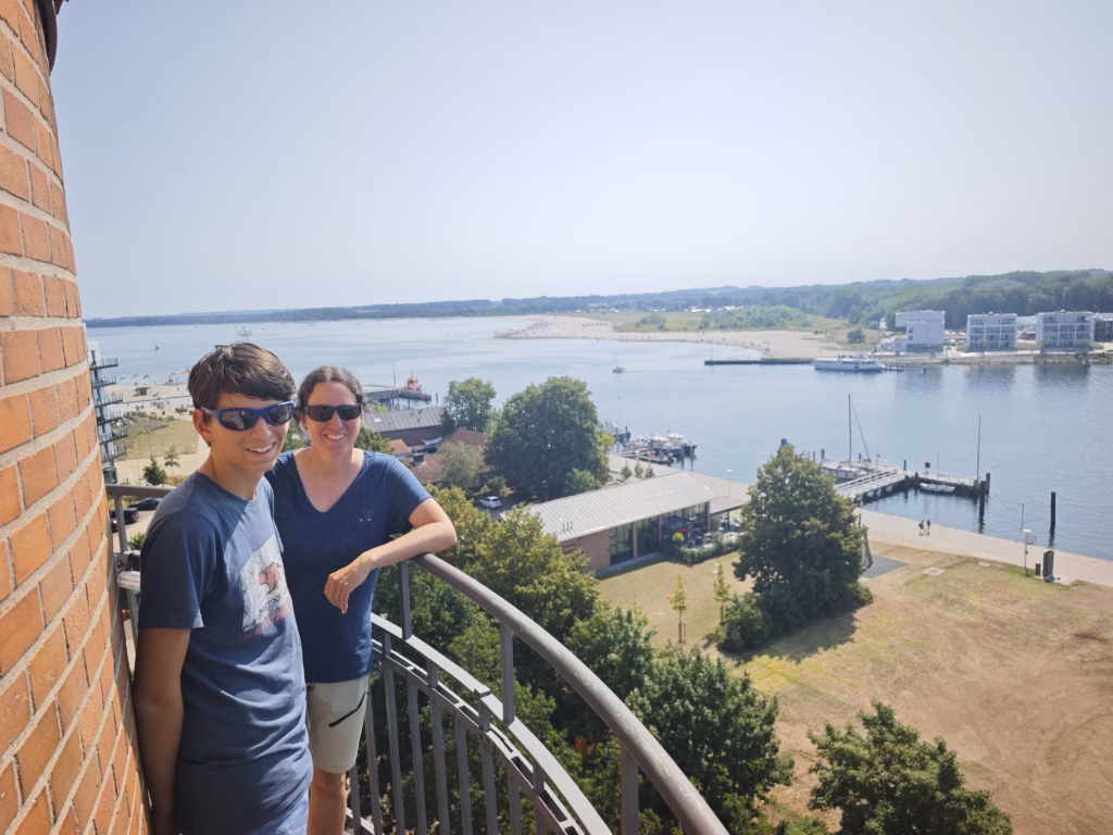 Nach 142 Stufen siehst du Travemünde von oben