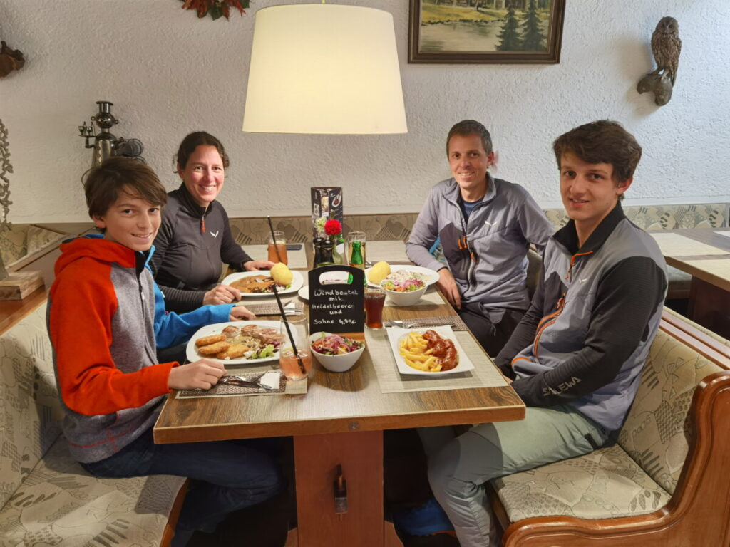 Gute fränkische Küche nach unserem Ausflug im Fichtelgebirge bei Regen