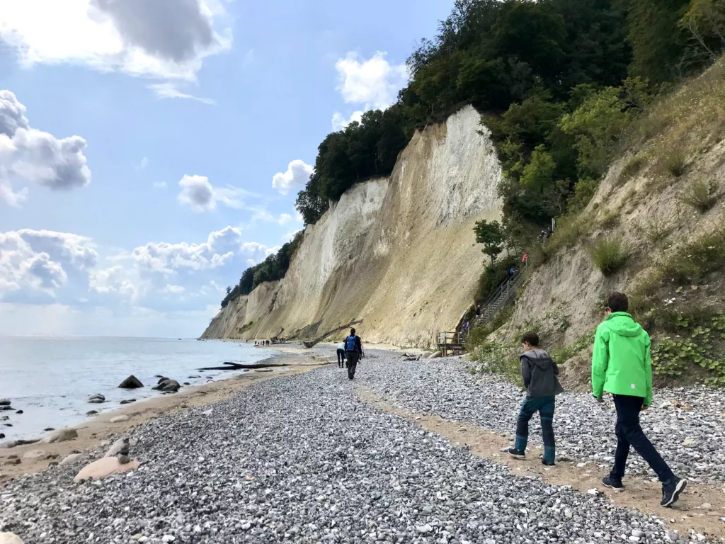 Wandern mit Kindern Deutschland - an den Kreidefelsen Rügen