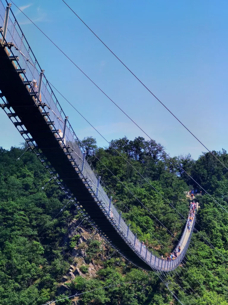 Wandern mit Kindern Deutschland - über die Geierlay Hängebrücke