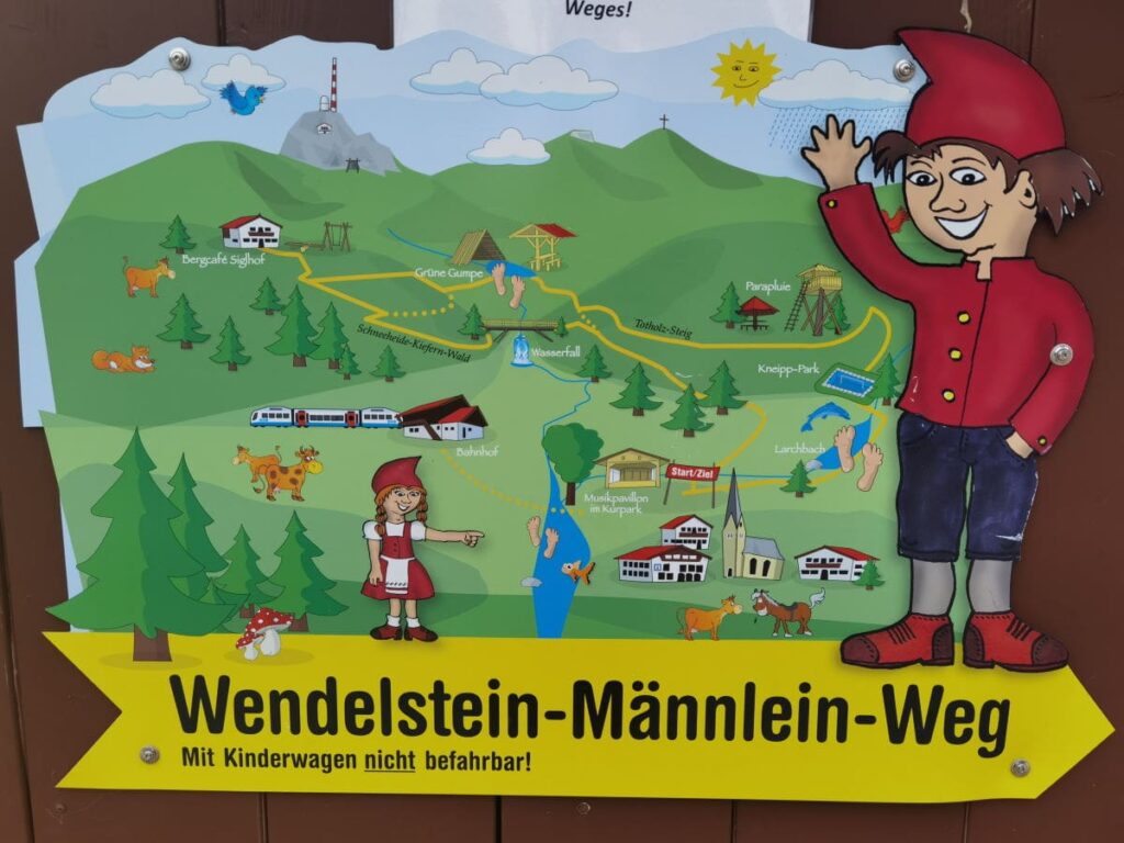 Wandern mit Kindern Münchner Hausberge - der Wendelstein Männlein Weg