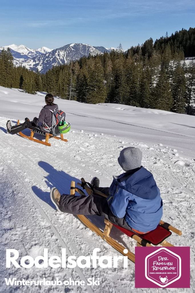 Cooler Winterurlaub ohne Ski in Österreich - die Rodelsafari in Vorarlberg