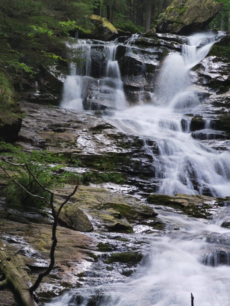 Die Rßlochwasserfälle sind die größten Wasserfälle im Bayerischen Wald