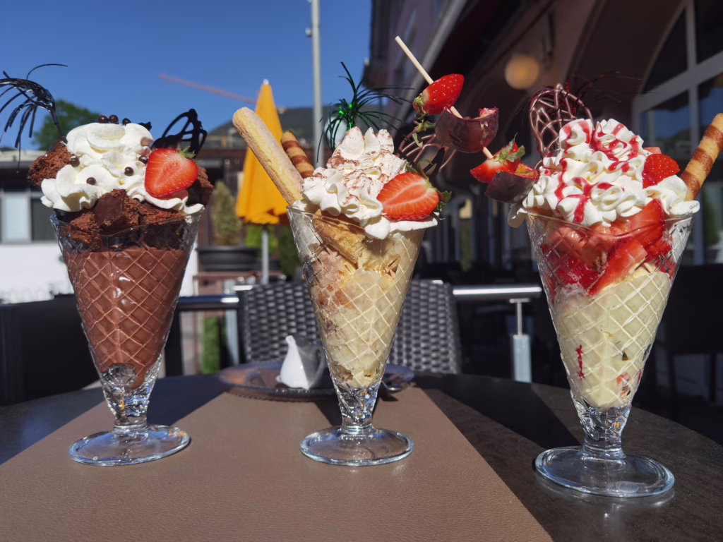 Wenn du einen Eisbecher in Brixen mit Kindern essen möchtest - solltest du zu Almatosa