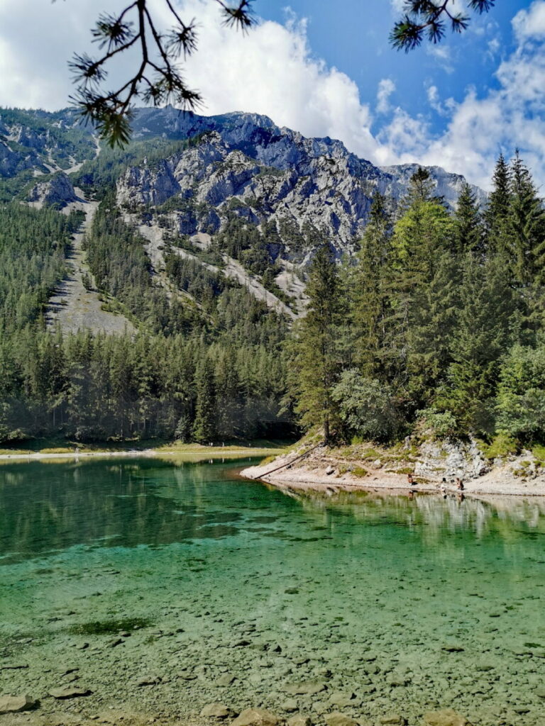Grüner See - ausgezeichnet zum schönsten Ort in Österreich, leichtes Ziel einer Kinderwagen Wanderung in der Steiermark