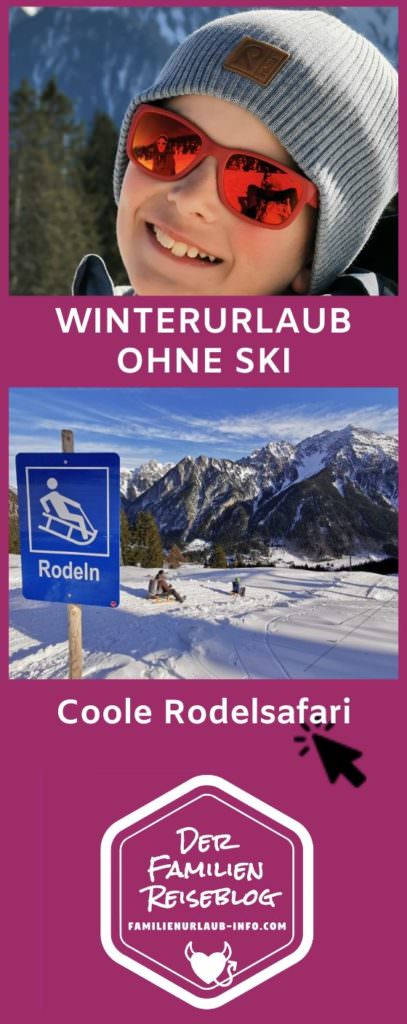 Winterurlaub ohne Ski - rodeln Brandnertal auf der Rodelsafari