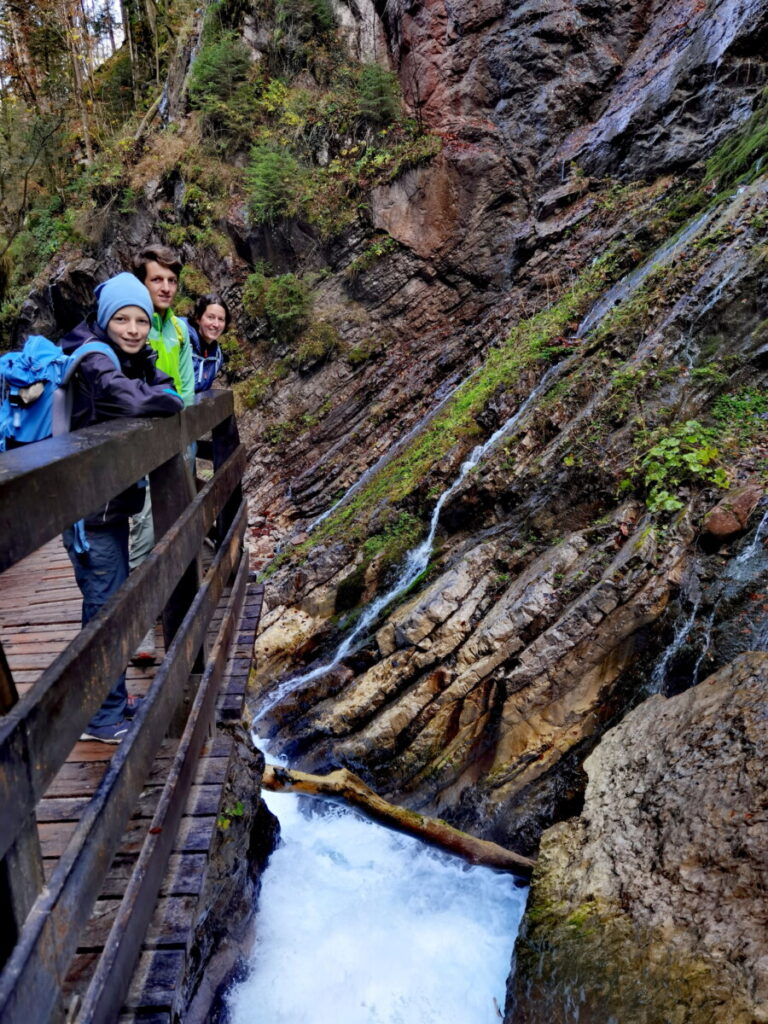 Leichte Wanderung in Berchtesgaden mit Kindern - durch die Wimbachklamm