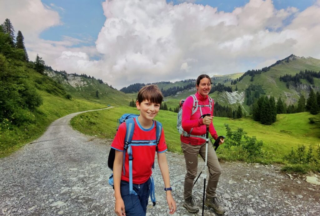 Vom Bodensee in die Berge zum Wandern mit Kindern